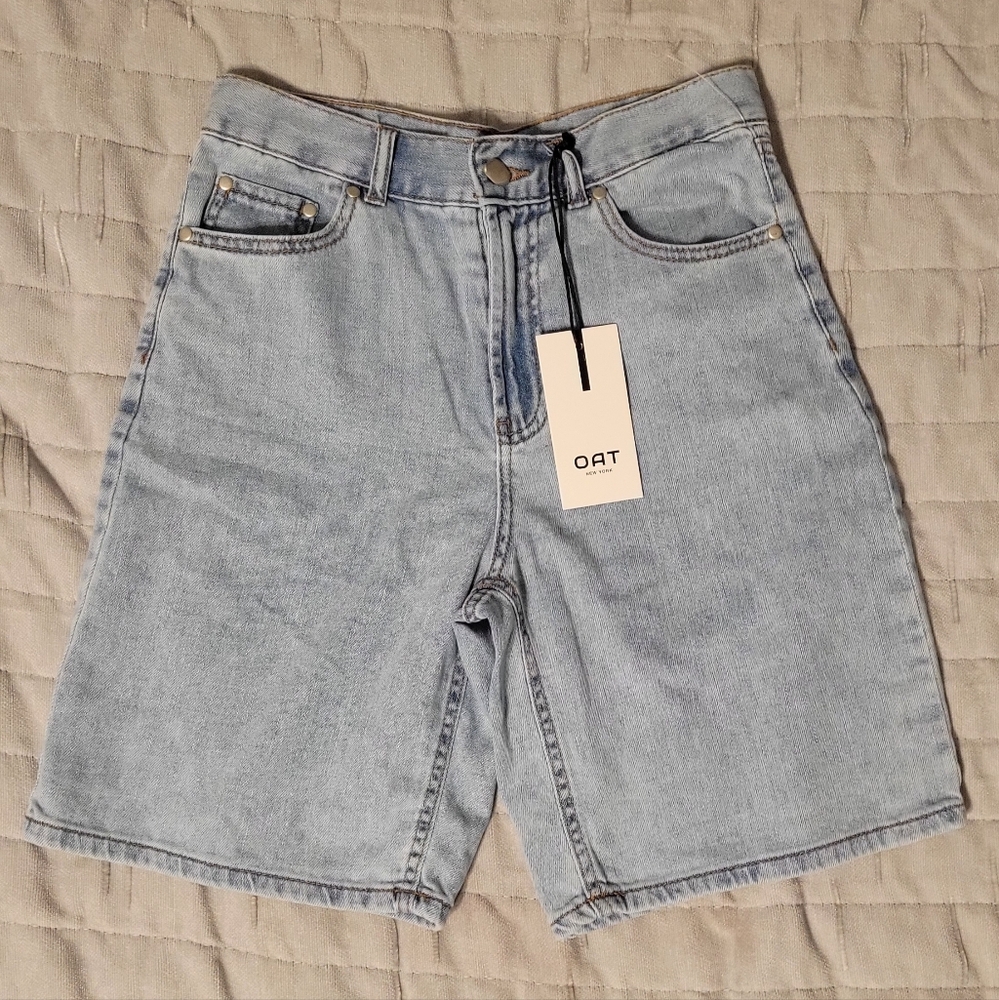 Oat New York Light Blue Jean Shorts